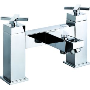 Quality Stylish Chrome Finished Double Handle Brass Bath Shower Mixer T8301 for sale