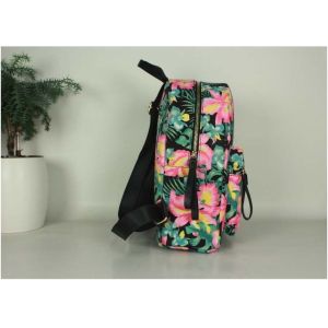 2016 Vertical square cloth fabric fashion ladies casual backpack schoolbag