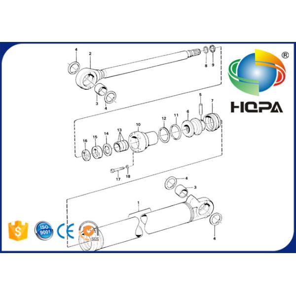 11990028 VOE11990028 Tilting Cylinder Seal Kit Fits Volvo L70, L90, L90B