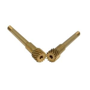 Industrial Small Helical Spline Shaft 16 Teeth M0.3 CuZn39Pb3 8D 10095-88