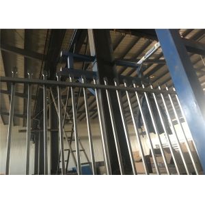 1.8*2.4m Steel Galvanized or Aluminum Satin Black Picket Garden Fence Panel