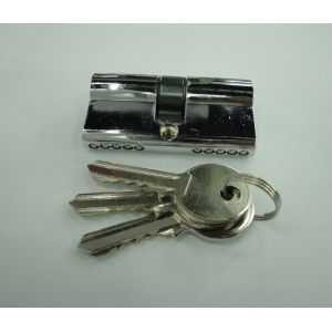 60mm Double Zinc Cylinder with 3 iron normal keys