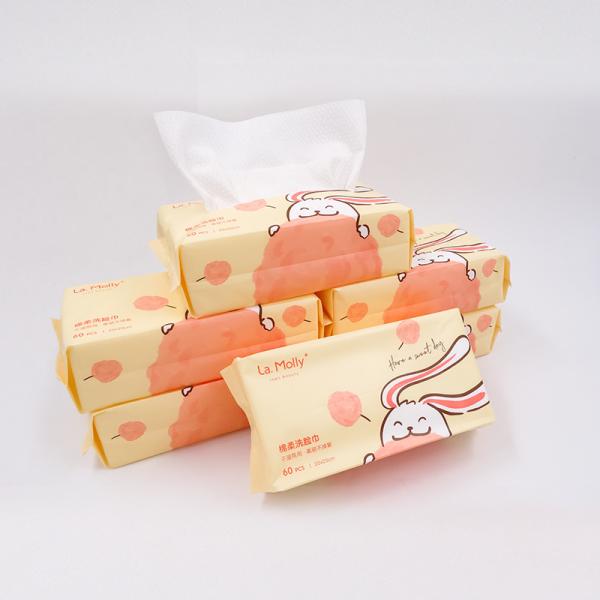 Buy Dry Disposable Facial Towel Disposable Face Washcloths at wholesale prices