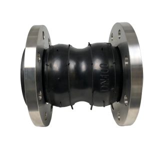SS304 Flange Double Sphere Rubber Expansion Joint DIN Manufacturers Waterproof