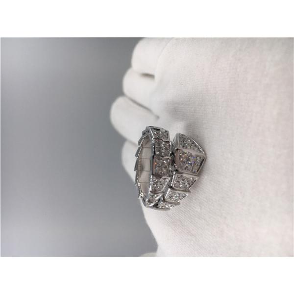 Buy Customized Serpenti 18k White Gold Diamond Engagement Rings Classic at wholesale prices