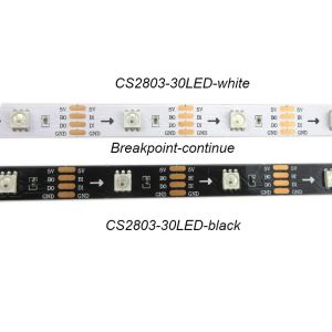 CS2803 Black Digital LED Strip Lights Customized Length For Libraries /