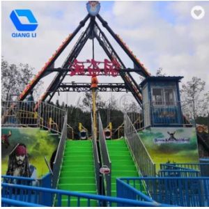 32 Seats Pirate Ship Ride Customization Available With Music / Colorful Lights