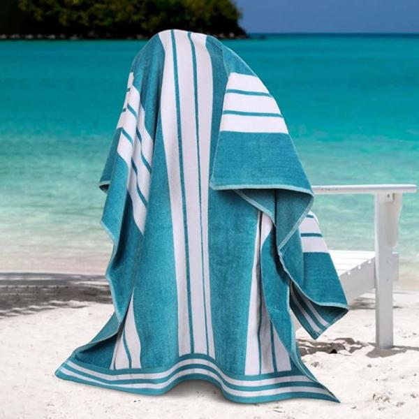 Buy Yarn-Dyed Fade-Resistant Machine Washable Beach Towel and Bath Sheet for Luxury Comfort at wholesale prices