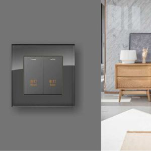 Intelligent Control KNX Wall Switch Metal / Glass / PC Material Cover