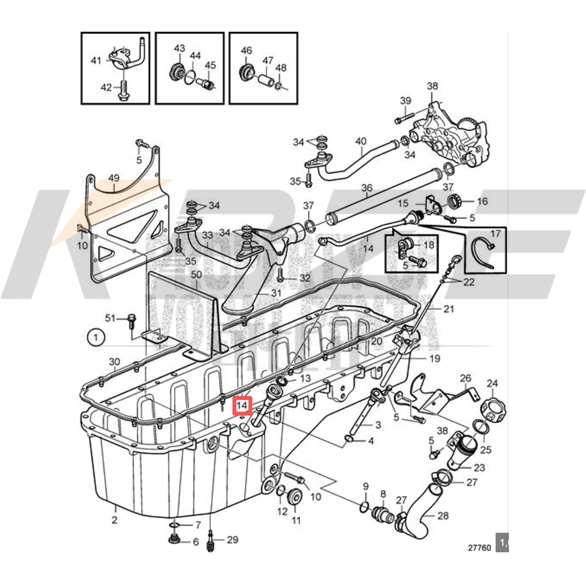 KBZE VOE21391697 21391697 VOLVO D7D D7E ENGINE 21CM OIL LEVEL SENSOR FITS EC210 EC240 EC290 EXCAVATOR