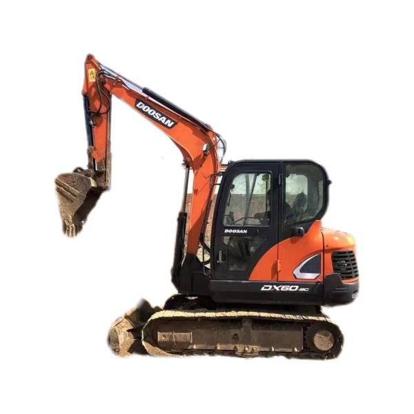 Buy DX60 Used Earth Moving Equipment Doosan Mini Digger Backhoe 6T at wholesale prices