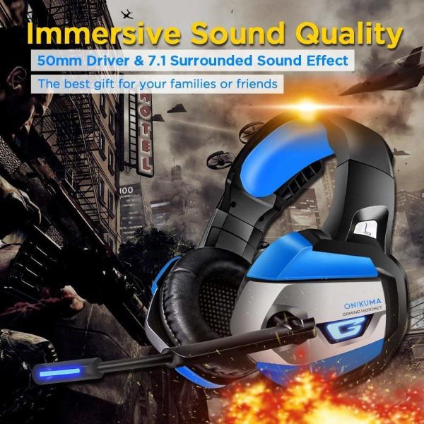PC PS4 DC5V 20000Hz Onikuma K5 Gaming Headset