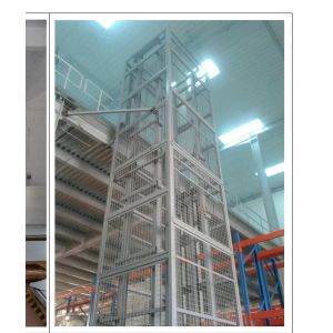 2.5 Tons Guide Rail Hydraulic Elevator Lift for Warehouse Cargo Loading CE