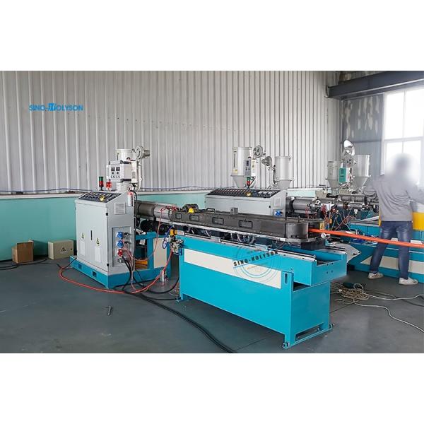 PVC PP PA HDPE Corrugated Pipe Forming Machine 75 Rpm