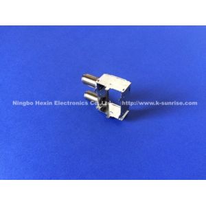 Quality two f connector with shielding for sale