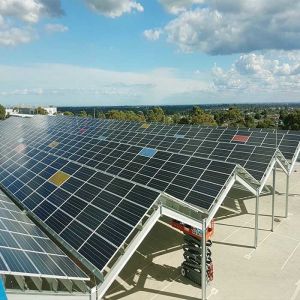 20deg Tilting Flat Concrete Roof Solar Rack Mounting System ISO14001