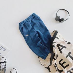 45CM 17.7in Children'S Casual Trousers Black Unisex Loose Sports Pants