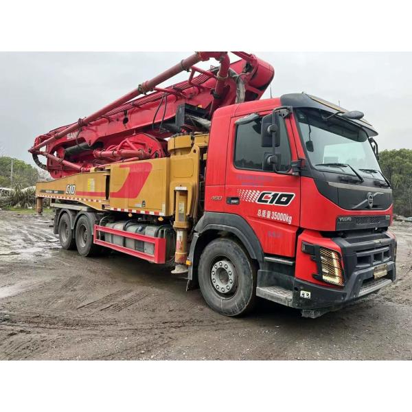 SYM5352THB 520C-10 Used Concrete Boom Pump With Volvo Truck Chassis