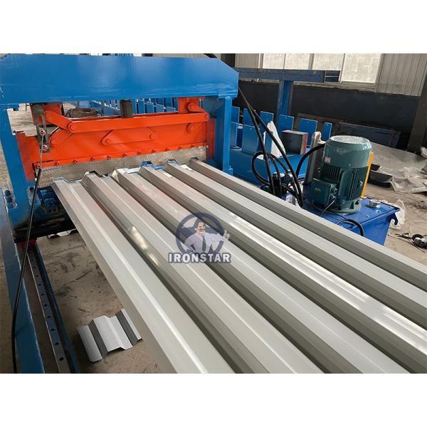 Tracking cutting trapezoidal roofing sheet roll forming machine for Saudi Arabia