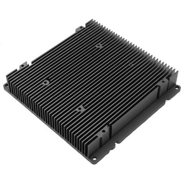Black Skived Fin Heat Sink Featuring Aluminum Construction Process Skiving