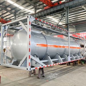 30FT Chemical Transportation Tank Container 9125mm*2438mm*2591mm Dimensions