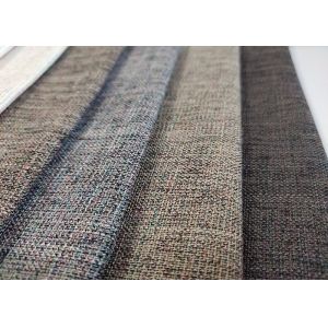 260gsm Upholstery Sofa Fabric , Home Textile Plain Woven Linen Fabric