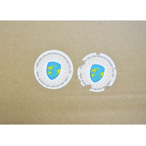 Water authenticating tamper evident security vinyl destructible label