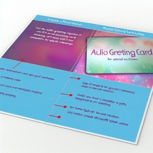 Matte/Glossy Lamination Audio Greeting Cards for Your Special Occasions