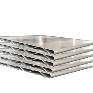 China Heat Exchanger Aluminum Microchannel Tube Rectangle Round Shape on sale