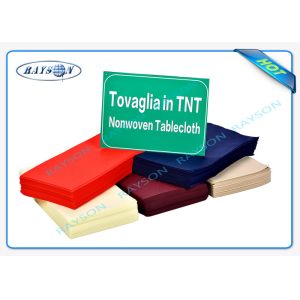 Eco Friendly Non Woven Disposable Tablecloth 45gsm Polypropylene
