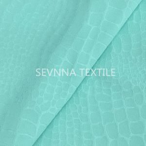 Recycled Eco Friendly Swimwear Fabric Embossed Print Women Beach Wear