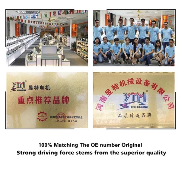 Hyundai 36100-93C00 Denso Starter Motor , 6D16T Excavator Starter Motor R215 24V 11T