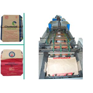 Quality Kraft Paper Cement Bag Automatic Paper Bag Making Machine High Efficiency for sale
