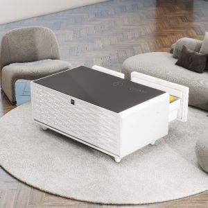Modern Design Smart Furniture Small House Smart Coffee Table with Refrigerator