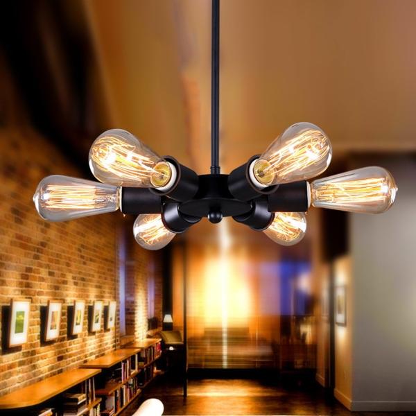 Ferris wheel chandelier Vintage Metal Edison lighting American 6 lights sputnik chandelier(WH-VP-110)