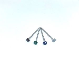 Nylon PA6 Annular Ring Plastic Headed Pins Stainless Steel 304L