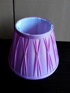 China Custom Box Pinched Silk Fabric Pleated Lamp Shade on sale