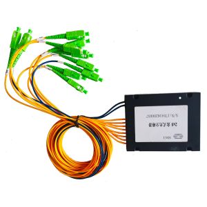 SM 2x8 SC APC Fiber Cable Splitter High Mechanical Stability