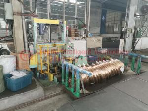 Aluminum Wire Coil Wrapping Machine With PLC Control Program 3KW