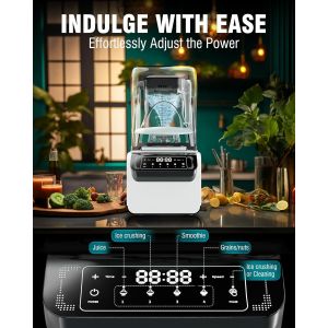 Multifunctional Commercial Blender with Powerful Sand Ice Crushing and Thickened