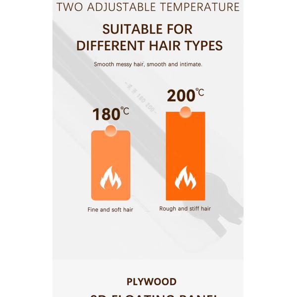 Roll Straight Dual Ceramic Hair Straightening Iron with 2200mah Battery Cell