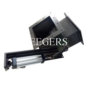 Squre Stainless Steel Three Way Valve 300x300mm Three Way Plug Valve