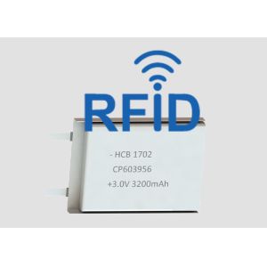 Quality 6.2mm Li MnO2 CP603956 3200mAh 450Wh/Kg Lithium Pouch Battery for sale