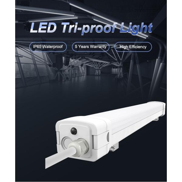 Buy IP65 Aluminum 120 Degree Beam LED Tri-proof Light Fixture For Warehouse Lighting at wholesale prices