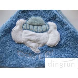Animal Design Kids Bath Towel With Hood 100% Cotton Soft Touch AZO Free