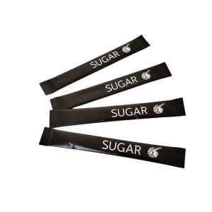 Individual Wrapped Sugar Sticker, White Sugar Packet FDA Certified