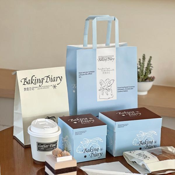 Folding Custom Packaging Boxes 15x10x10cm 10x10x10cm Rectangular Cake Packaging Box