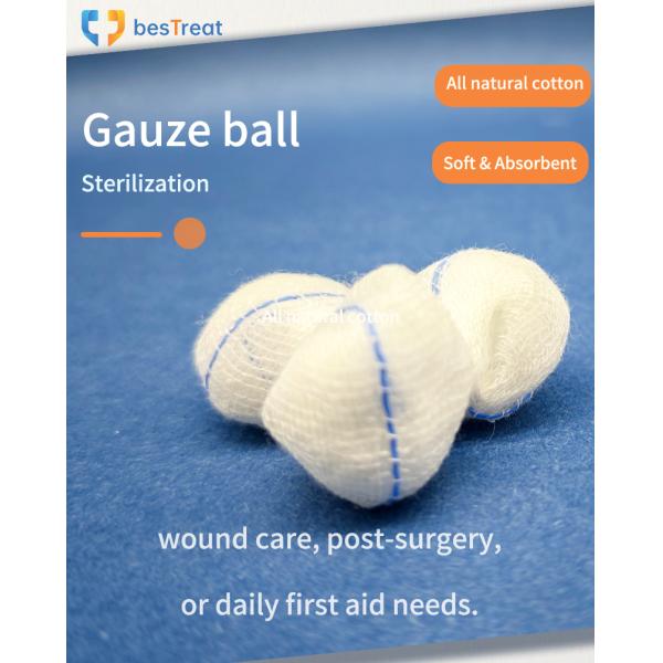 Gauze Swabs Gauze Balls Sterilization 40s 15X17 Diameter 4 cm