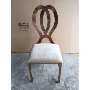 Hot sale Wedding Party Banquet Golden Stainless Steel Dining Chair