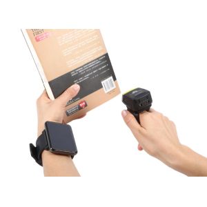 Mini Finger Barcode Scanner , Wearable Barcode Reader Bluetooth Cordless